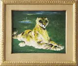 Golden Tiger, 1962 by Darrell Austin, 1962, Oil on Canvas, offered Feb 2021