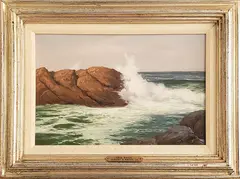 Sea Edge by Albert Bross Jr, Oil on Canvas, offered Feb 2021