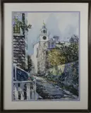 William Welch, Stone Alley, Watercolor on Paper