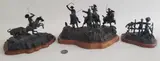 Miniature Figural Western by Three Jan Hana, Bronze Compositions, offered Jul 2021