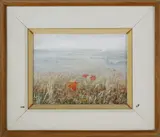 Sarah Perry Crane, Wood Lilies at Sanford Farm, Oil on Artist Board