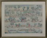 Ruth Haviland Sutton, 350th Anniversary of Nantucket, 1959, Lithograph