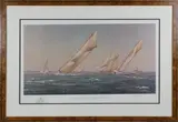 Richard Loud, Summer Regatta off Marblehead, Lithograph
