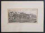 Reginald Marsh, Locomotive Waiting to be Junked, Engraving