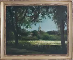Lily Pond by Paul Longnecker, Oil on Canvas, offered Jul 2021