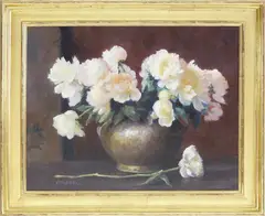 Old Brass by Pamela Pindell, Oil on Canvas, offered Jul 2021