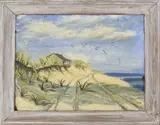 Squam Nantucket Landscape by Louise Stark, Oil on Masonite, offered Jul 2021