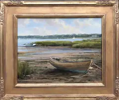 Frank Corso, Low Tide, Oil on Board