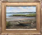 Frank Corso, Low Tide, Oil on Board