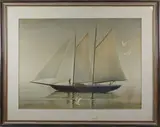 C. Robert Perrin, Sailing in the Caribbean, Watercolor on Paper