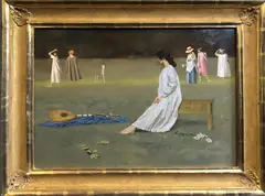 William Whitaker, Concert Meadow, Oil on Panel