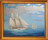 William Lowe, Schooners Exiting Nantucket Harbor