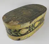 Tony Sarg, Untitled, circa 1935, Lithograph Decorated Oval Band Box