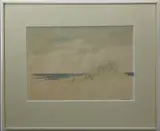 Richard C. Beer, Sand Dune with Beach Grass, Watercolor on Paper