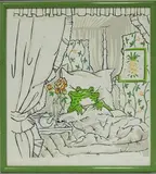 George Davis Limited Edition, Houseguest 1st Morning, Silkscreen Print Titled in Pencil