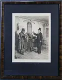After Eastman Johnson (American 1824-1906) by James David Smillie, Etching “, offered Dec 2021
