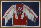 Native American Ceremonial Dress Shirt by Theodore B. Villa, Mixed Media Ink and Pen on Hand Wove Paper, offered Apr 2021