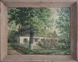 Island Cottage by Halsey Kent, Oil on Artist Board, offered Apr 2021