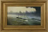 Into the Storm by Paul Hee, Oil on Mahogany Panel, offered Aug 2021