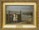 Seaside Gate by Richard Morrell Staigg, Oil on Panel, offered Aug 2021