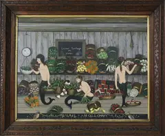 Ralph Eugene Cahoon Jr, Quail Hollow, Oil on Masonite
