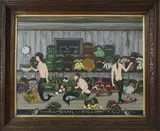 Ralph Eugene Cahoon Jr, Quail Hollow, Oil on Masonite