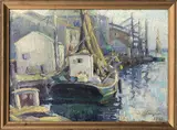 Anne Ramsdell Congdon, The Doris in Dock, Nantucket