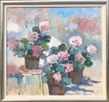 Sybil Goldsmith, Pink Geraniums