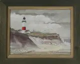 Sankaty Light, Nantucket by Martha Cartwright, Oil on Artist Board, offered Oct 2020