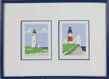 Eric Holch Limited Edition, Nantucket Light Houses, Lithograph
