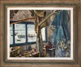 Rustic Brittany Fisherman’s Kitchen by Trafford Partridge Klots, Oil on Canvas, offered Jul 2020