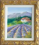 Les Lavandes by Sandrine Hesbe, Oil on Canvas, offered Jul 2020