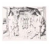 Paul Delvaux, Mirrors; The Vault (Jacob 10; 67), 1966; 1973, Two lithographs on Arches and wove paper with publisher's watermark, each signed in pencil 19/50 and 9/50 respectively