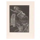 M. C. Escher, One plate, from De Vreeselijke Avonturen van Scholastica (Bool 194)