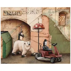 Tyson Grumm, The Venezia Tug on Hester Hawk Mower, The Story of the Goose Agility Professor, and Bubba the Odd Defier (a group of three)