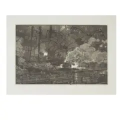Peter Milton, A Sky-Blue Life; Points of Departure III, Twentieth Century Limited (Milton 97; 120), 1976; 1998, Two resist-ground etchings and engraving on wove paper, each signed in pencil