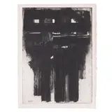 Pierre Soulages, Eau-forte No. 3 (Rivière 3), 1956, Etching on wove paper