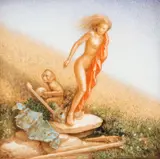 Mark Spencer, Naked Launch, 2002, oil on Masonite