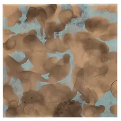 Julia Thecla, Untitled, fumage, tempera and graphite on Strathmore laid to Masonite