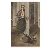 Dorothea Tanning, Birthday (Self Portrait at Age 30), c. 1970, Offset lithograph in colors on Arches paper