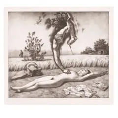 Mark Spencer, Border Storm; Thirst for Tender , 1978; 1983, Two lithographs on wove paper, each signed in pencil