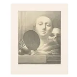 George Tooker, The Mirror; Night, 1978; 1998, Two lithograph on wove paper