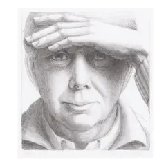 George Tooker, Voice; Self-Portrait I (Garver 3; 8), 1977; 1984