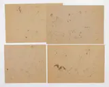 Louis Bosa, Sketches 4, pen and ink on paper, 1