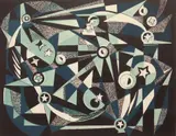 Helen Gerardia, 'Constellation', lithograph in colors