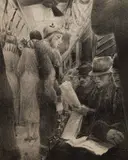 Kenneth Hartwell, Subway, lithograph, 1932