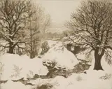 Gene Kloss, 'Snowy Banks'