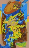 James H. Mc Connell, Untitled, silkscreen in colors, 1947