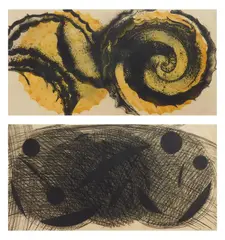 Pat Adams, 1). ''And All The Time''-, etching, 1988