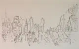Peter Takal, 'City Roofs''; ''Trees and Fields', drypoint and 1 lithograph, 1957, each